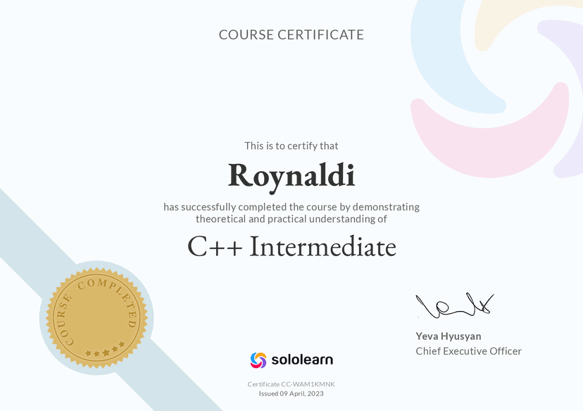 C++ Intermediate Course